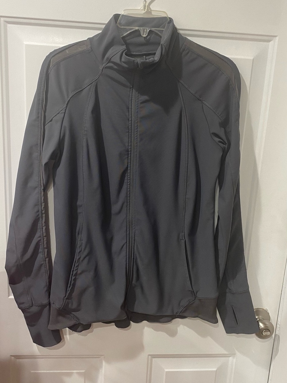 Apareta Medium Zip-Front Active Jacket in Slate gray